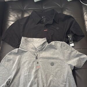 Ethika Black and Gray Polo Shirts Casual Comfort